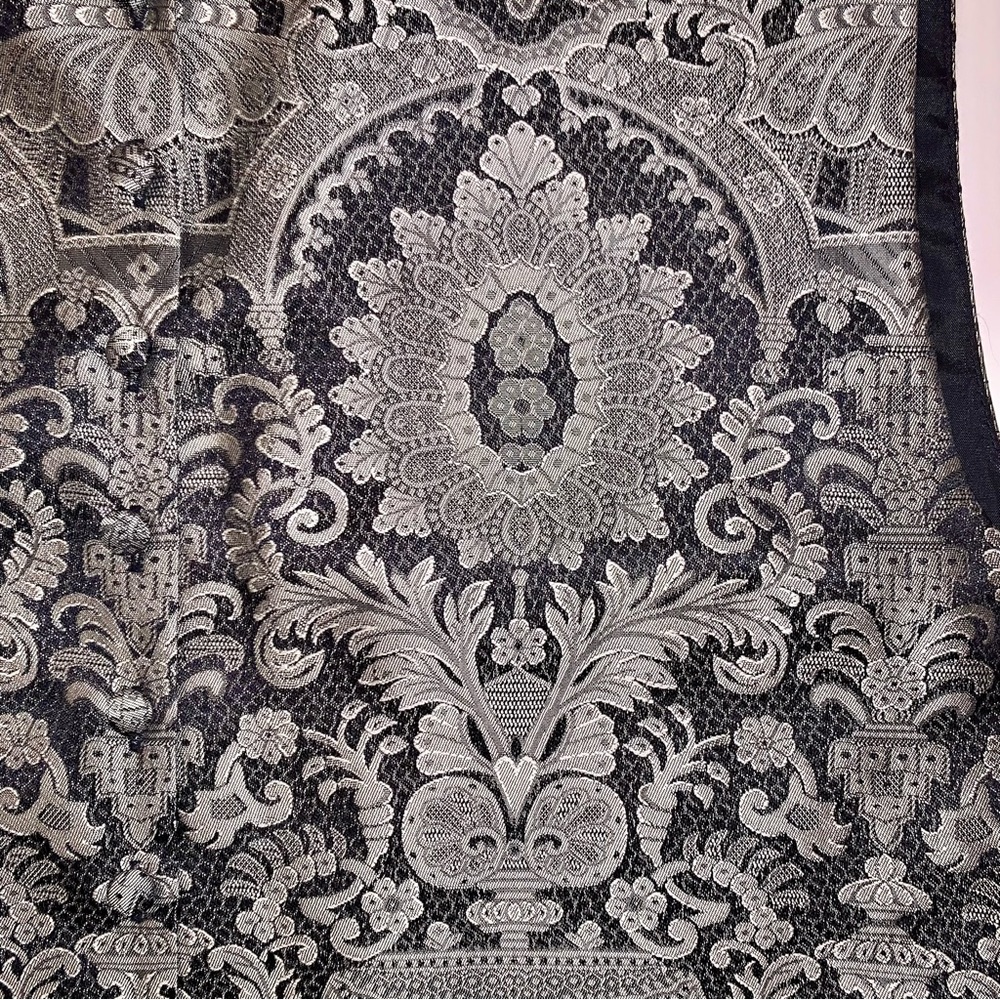 Gorgeous Emanuel Ungaro Silk Vest Jacquard Buttoned Ornate - Picture 11 of 14